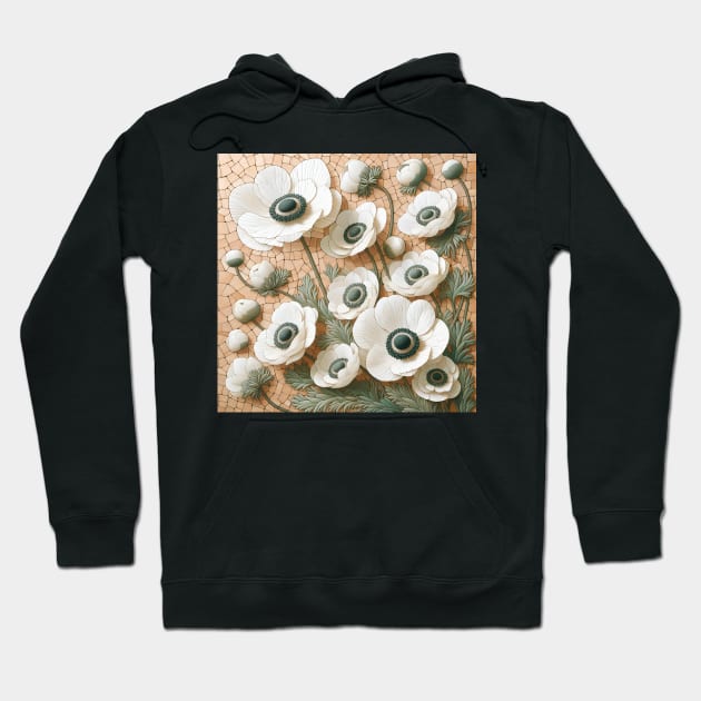 Anemone Flowers Hoodie by Jenni Arts